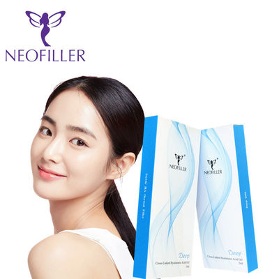 아름다움 얼굴 Hyaluronic 산 피부 충전물 20ml 주름 제거 턱 Hyaluronic 산 주입