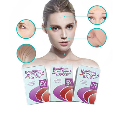 100 단위 얼굴 윤곽선 주름 보톡스 얼굴 주름 Allergan 보툴리눔 독소
