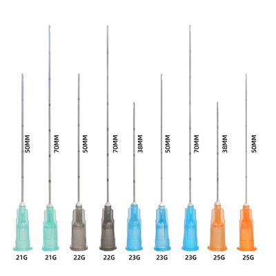CE 미 무딘 캐뉼러 바늘 25g*50mm 18g*70mm 2개 바늘