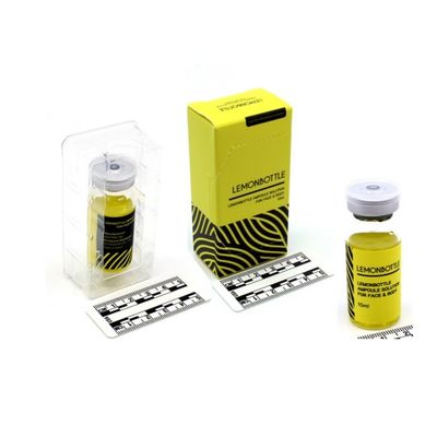 고농도 지방 용해 용액 얼굴 및 신체 10ml X 5 레몬 병 일회용 비염 포장