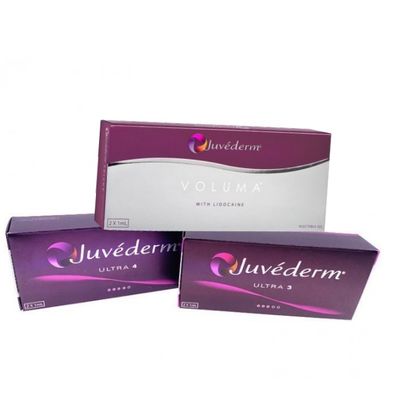 안전성 Juvederm Ultra Plus 필러 1ml 2 Syringes Hyaluronic Acid Injectable Gel for Facial Contouring and Wrinkle Reduction 얼굴 외형 및 주름을 줄이기 위한 헬루론산 주사용 젤