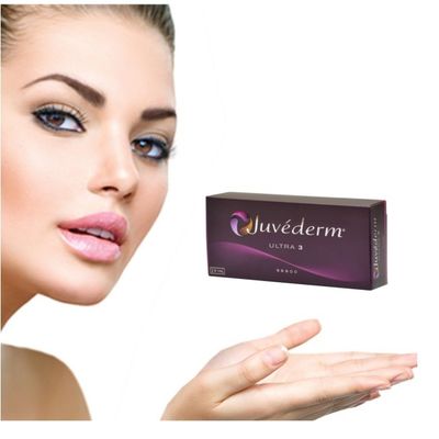 주름 채우기 위해 히알루론산 피부 필러 젤 - Juvederm 솔루션
