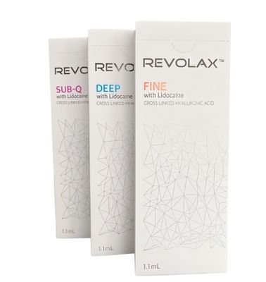 1.1ml 피부 립 필러 Revolax Fine Deep Sub-Q Anti Wrinkles 히알루론산 주입