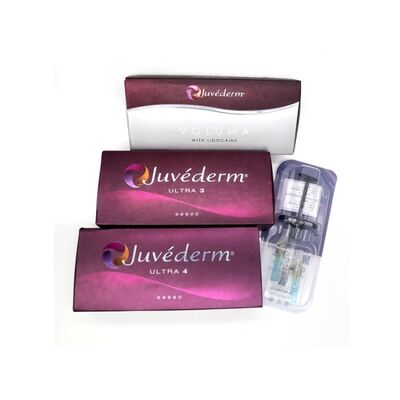 립 증강 및 장기적인 결과를 위해 횡단 연결 된 히알루론산으로 된 Juvederm 피부 필러