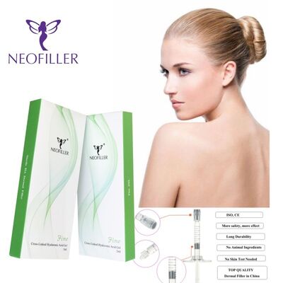 Neofiller 교차 연결된 24mg-ml 히알루론산 피부 충전제 주사 가능한 젤 9-12개월 장수 증진