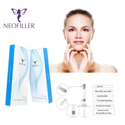 24mg-ml 히알루론산 피부 충전물 1ml 피하 주사 주름 감소 얼굴 윤곽을 그리는 주사 가능한 젤