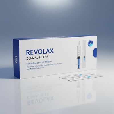 Ha의 농도 24mgml Revolax 피부 필러 주입 용액 얼굴 부피 증대 및 주름 감소