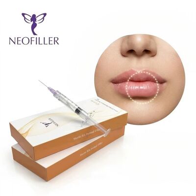 Neofiller Hyaluronic Acid 피부 필러 얼굴 입술 코 뺨 주사 가능한 젤 2-25 섭씨 온도 저장 솔루션