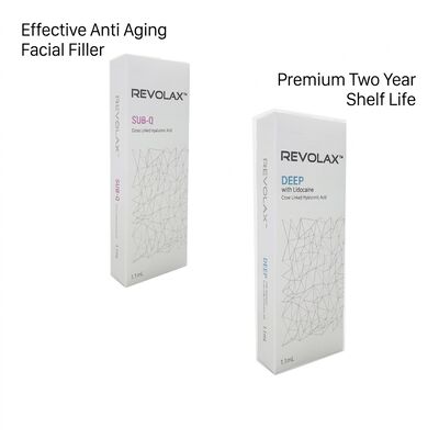 히알루론산 Revolax Dermal Filler 안심 주사 용액 얼굴 모양, 주름 감소 및 피부 수분