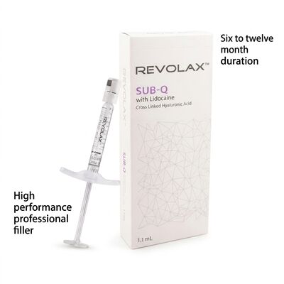 히알루론산 Revolax Dermal Filler 안심 주사 용액 얼굴 모양, 주름 감소 및 피부 수분