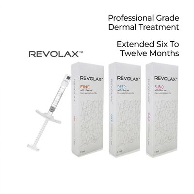 히알루론산 Revolax Dermal Filler 안심 주사 용액 얼굴 모양, 주름 감소 및 피부 수분