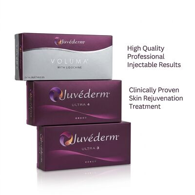 얼굴 주입 Juvederm 피부 필러 수명 9-12개월 Ultra3 Ultra4 Voluma 얼굴 윤곽 개선에 적합