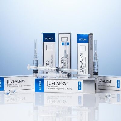 얼굴 주입 Juvederm 피부 필러 수명 9-12개월 Ultra3 Ultra4 Voluma 얼굴 윤곽 개선에 적합