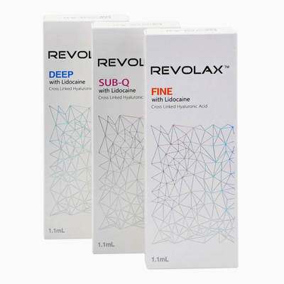 얼굴 부피 회복 및 주름을 줄이기 위해 미세한 심층 Sub-Q Revolax Dermal Filler 주사심층 중심에서 심층 피부