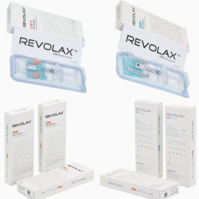 얼굴 부피 회복 및 주름을 줄이기 위해 미세한 심층 Sub-Q Revolax Dermal Filler 주사심층 중심에서 심층 피부