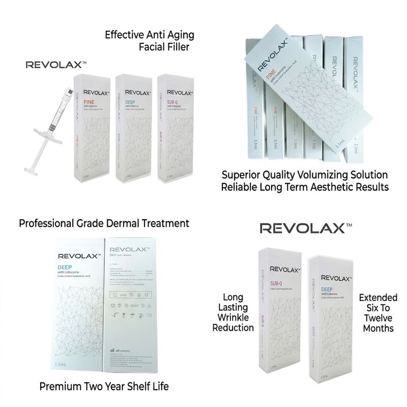 24mgml Revolax Dermal Filler 주입 깊이 중심에서 깊은 피부 농도 얼굴 부피 증가를 위한 20mgml 용액