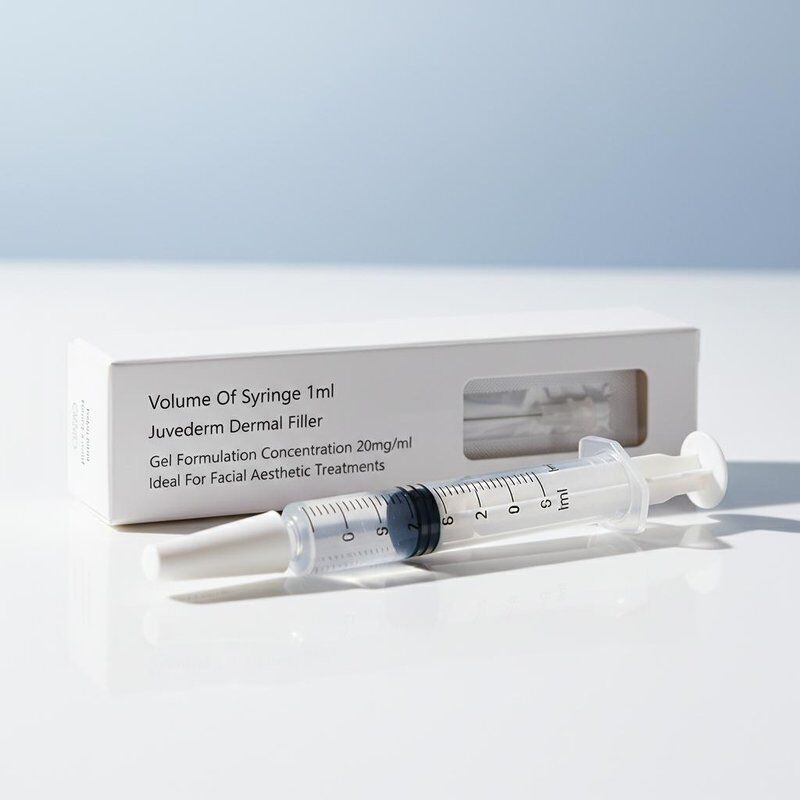 주사기의 부피 1ml Juvederm Dermal Filler Gel 포뮬레이션 농도 20mg Ml 얼굴 미용 치료에 이상적입니다.
