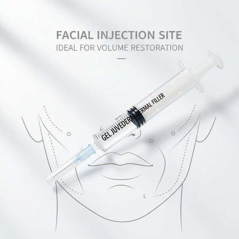 젤 쥬베르크 피부 필러 1ml 주사 얼굴 주사 장소 얼굴 젊음 및 부피 회복 절차를 위해 이상적입니다