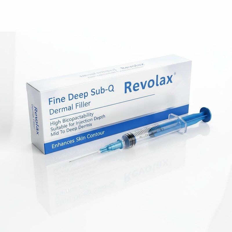 미세한 심층 Sub-Q Revolax 피부 필러 높은 생체 호환성 주입에 적합 깊이 중심에서 깊은 피부 피부 윤곽을 향상시킵니다